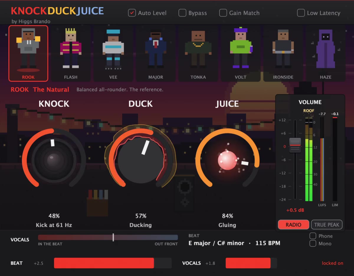 KnockDuckJuice running on a session in Logic