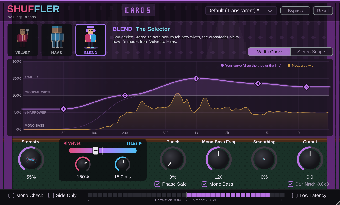 The Shuffler plugin window